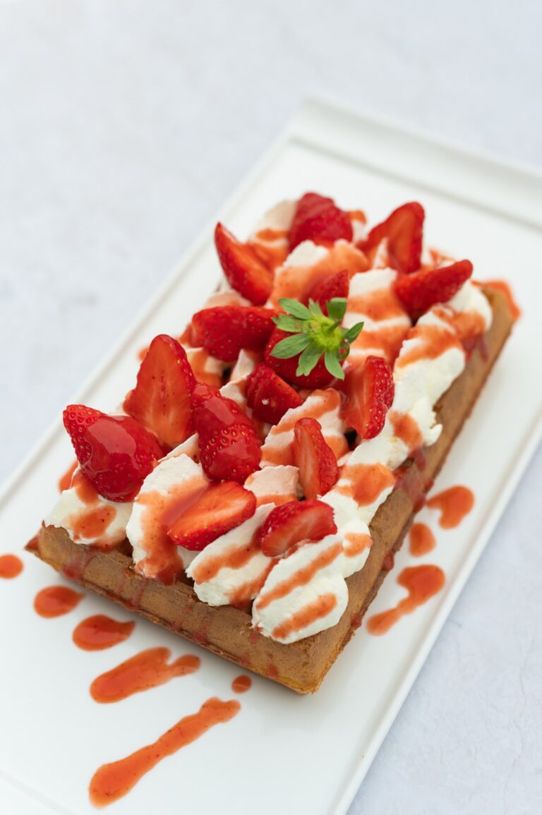 Gaufre Chantilly fraise